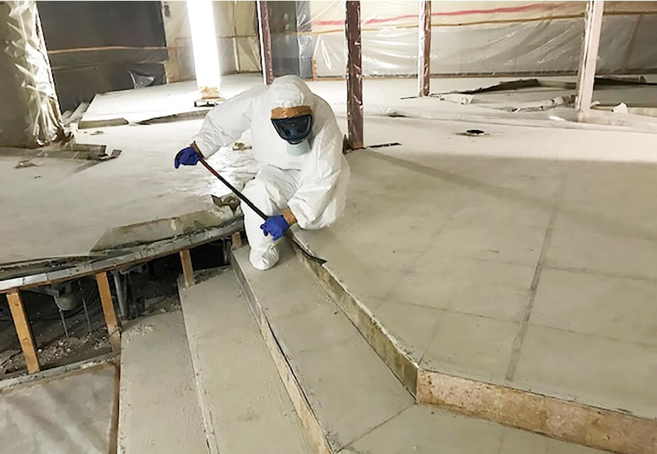 横須賀シネマ　ケイカル２種撤去作業のイメージ